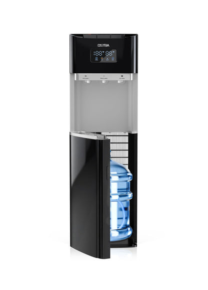 OSTBA Bottom Load Water Dispenser, LED Display, Hot Cold & Room Water, Stainless Steel Tank, Child Lock, 3 & 5 Gallon for Home & Office
