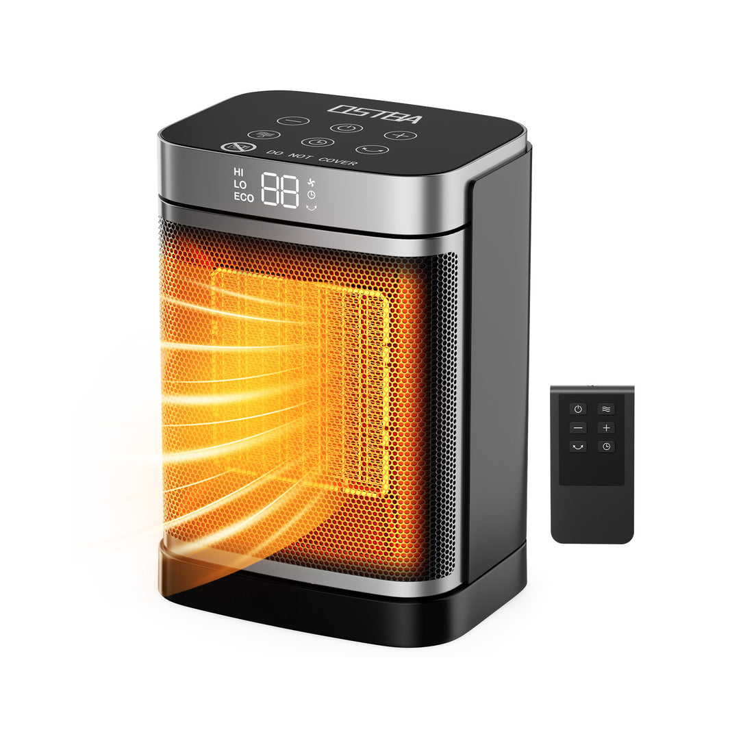 OSTBA Portable Space Heater, 1500W Ceramic Heater with ECO Thermostat