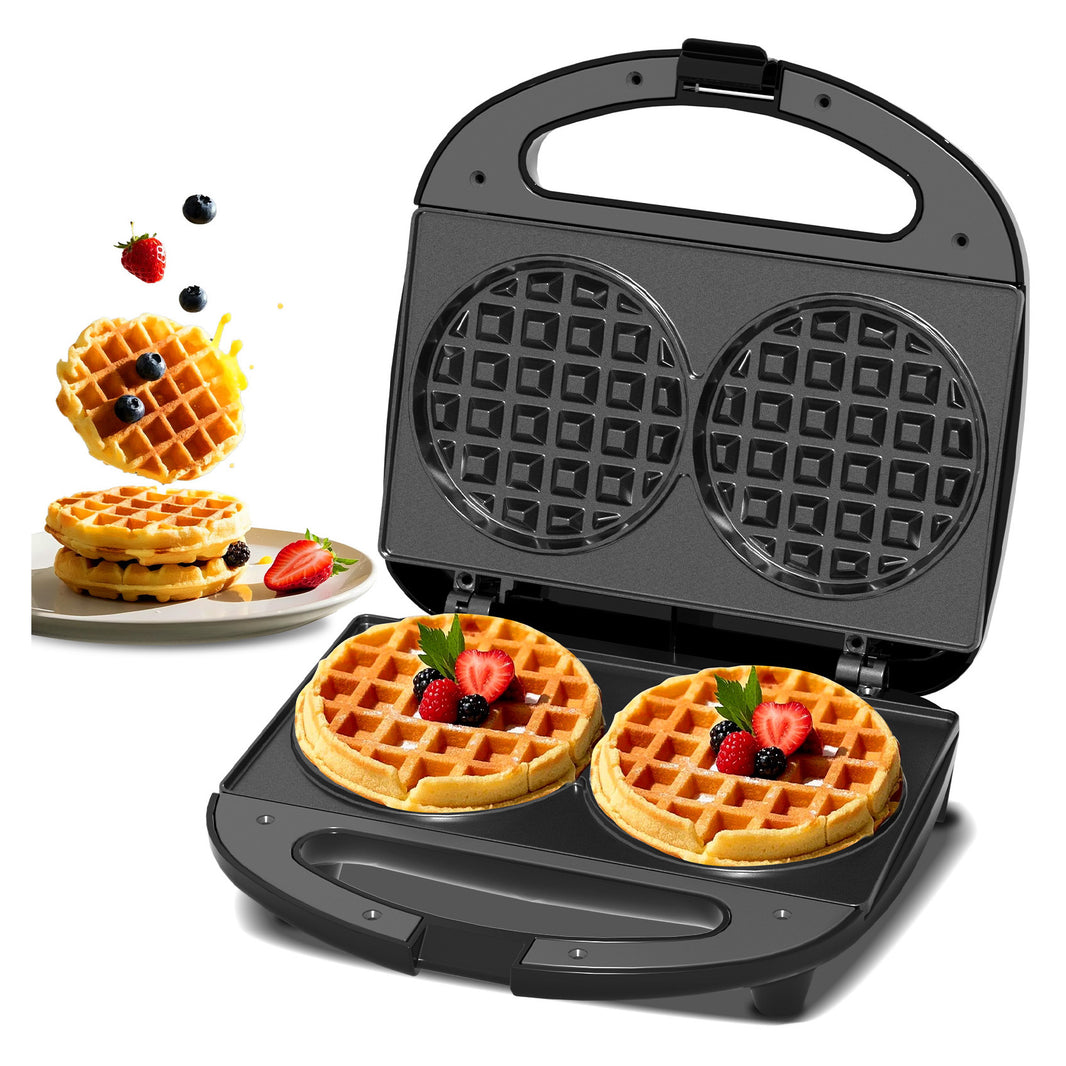 OSTBA Panini Press Grill with Adjustable Temperature, 4-Slice Indoor Grill, 180° Open Sandwich Maker with Drip Tray, Non-Stick Plates, Stainless Steel, 1200W