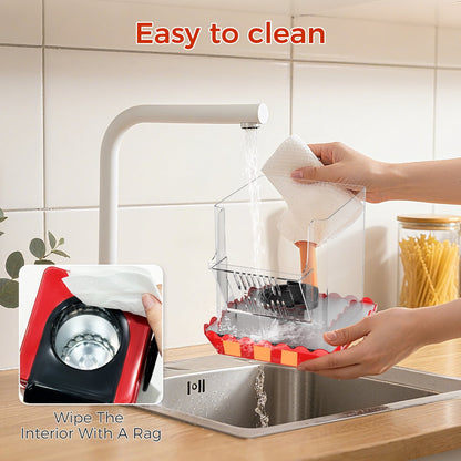 OSTBA 1200W Hot Air Popcorn Maker, 12 Cups Oil-Free Popcorn Popper with Retro Design, Butter Tray & One-Button Control, Perfect for Home & Parties