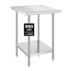 OSTBA Stainless Steel Prep Table with Backsplash, 24x48 Inch Commercial Work Table