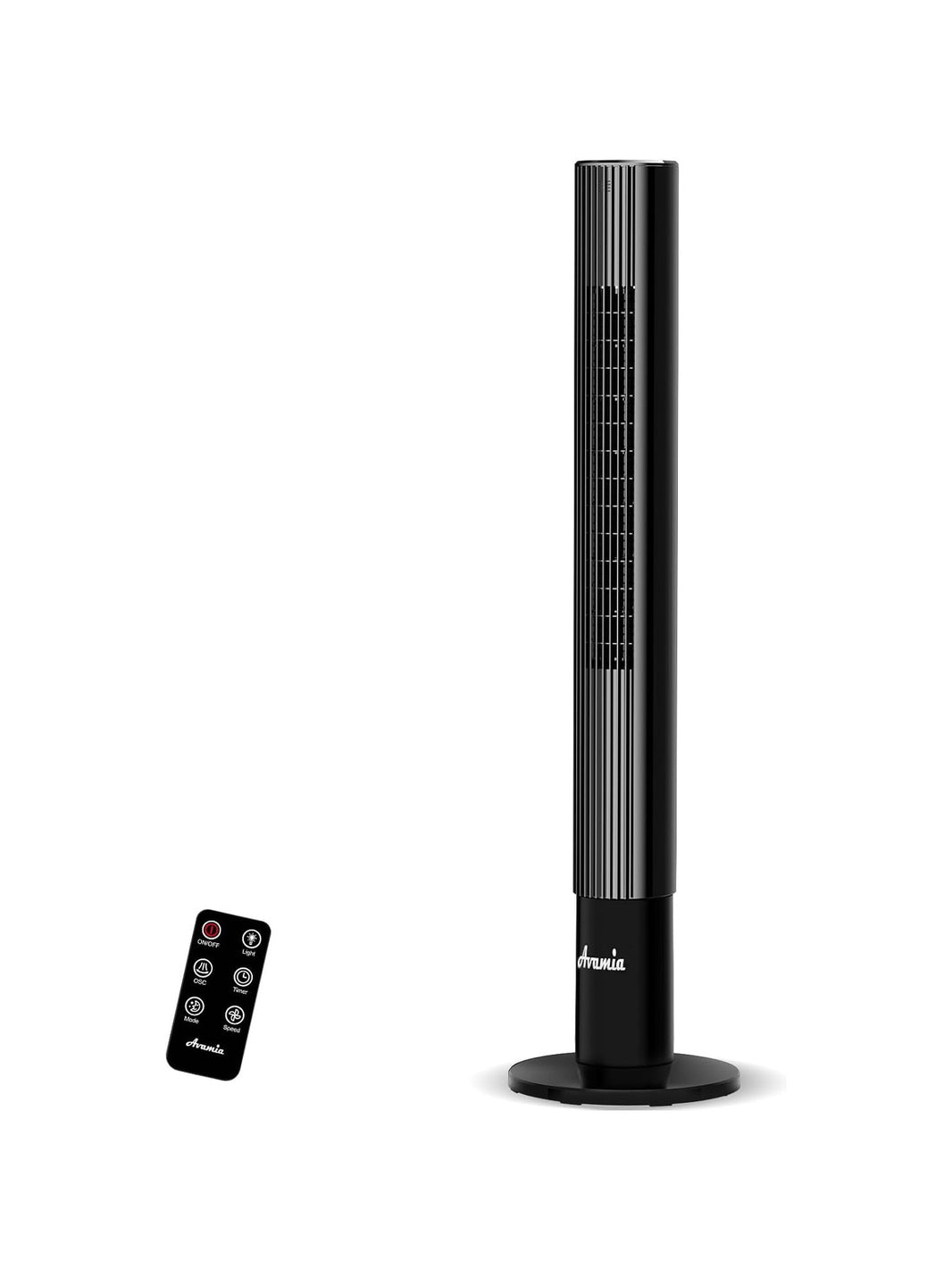 Tower Fans for Bedroom, 85° Oscillating Bladeless Fans, Standing Fans with Touch LED Display, 12H Timer, Remote, 3 Speeds 3 Modes Max 26ft/s, 43" Cooling Quiet Floor Fan for Home Office