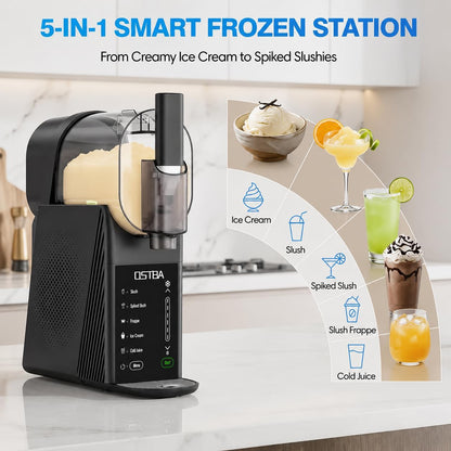 OSTBA 88oz Soft Serve Ice Cream Machine, No Ice Needed Slushie Maker | Self-Cleaning, Family Size