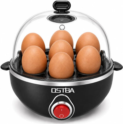 OSTBA Electric Egg Cooker, 7-Egg Boiler for Hard Boiled Eggs