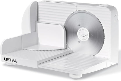 OSTBA Foldable Electric Food Slicer, Adjustable Thickness 0–15mm, 6.7” Stainless Steel Blade
