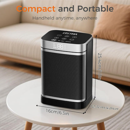 OSTBA Portable Space Heater, 1500W Ceramic Heater with ECO Thermostat