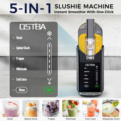 Slushie Machine-88oz Slushy Machine for Home, Frozen Drink Maker, No Ice Needed, One-Touch Slush Machine with 6 Preset Programs Self-Clean Function for Margarita, Smoothie, Milkshake, Frozen Cocktails