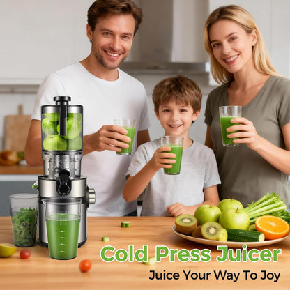 OSTBA Cold Press Juicer, 5-Inch Wide Feed Chute Slow Juicer