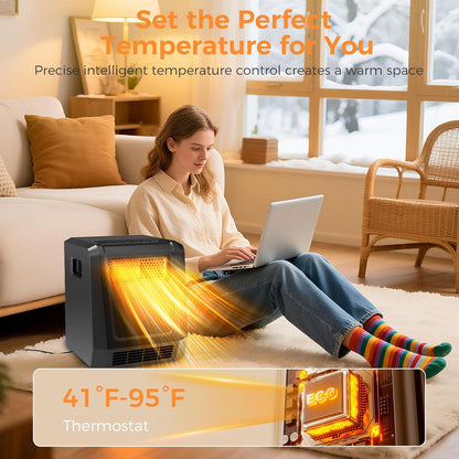 OSTBA Infrared Cabinet Heater | 1500W Remote Space Heater