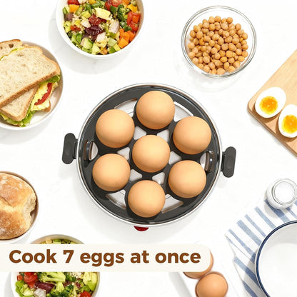 OSTBA Electric Egg Cooker, 7-Egg Boiler for Hard Boiled Eggs