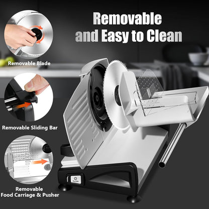 OSTBA Meat Slicer | 200W Electric Deli Slicer