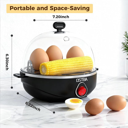 OSTBA Electric Egg Cooker, 7-Egg Boiler for Hard Boiled Eggs