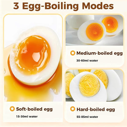 OSTBA Electric Egg Cooker, 7-Egg Boiler for Hard Boiled Eggs