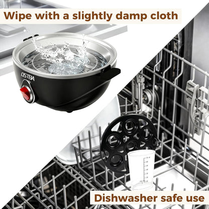 OSTBA Electric Egg Cooker, 7-Egg Boiler for Hard Boiled Eggs