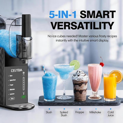 OSTBA 88oz Slushie Machine for Home, No Ice Needed, Frozen Drink Maker | Self-Cleaning, Adjustable Texture