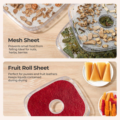 OSTBA 8-Tray Food Dehydrator with 72H Timer & Adjustable Temperature
