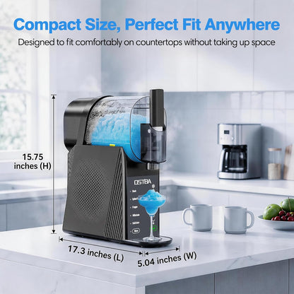 OSTBA 88oz Slushie Machine for Home, No Ice Needed, Frozen Drink Maker | Self-Cleaning, Adjustable Texture