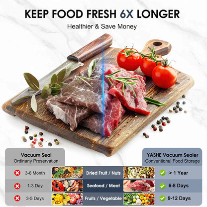 OSTBA Vacuum Sealer Machine | 12-in-1 Double Pump Food Saver