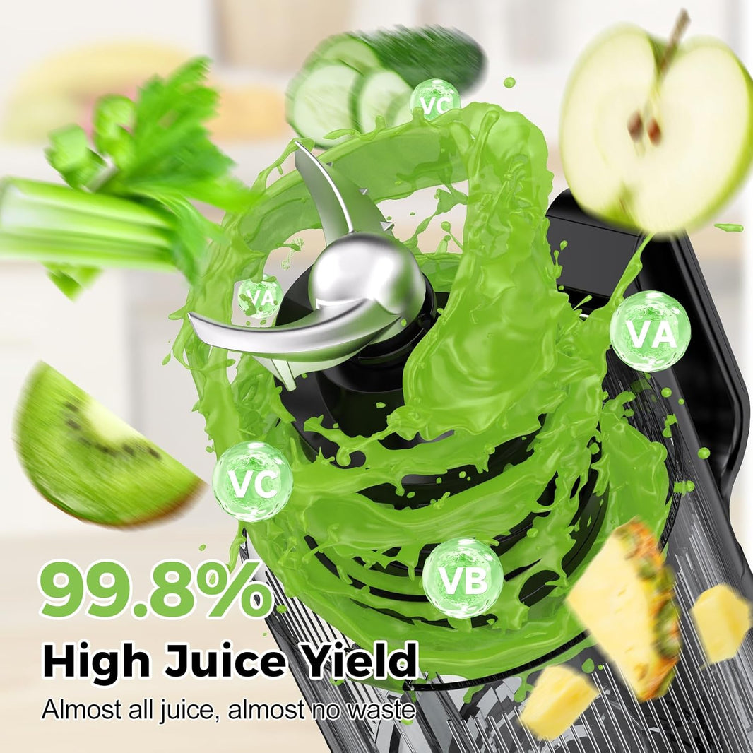 OSTBA Cold Press Juicer, 5-Inch Wide Feed Chute Slow Juicer