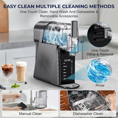 Slushie Machine-88oz Slushy Machine for Home, Frozen Drink Maker, No Ice Needed, One-Touch Slush Machine with 6 Preset Programs Self-Clean Function for Margarita, Smoothie, Milkshake, Frozen Cocktails