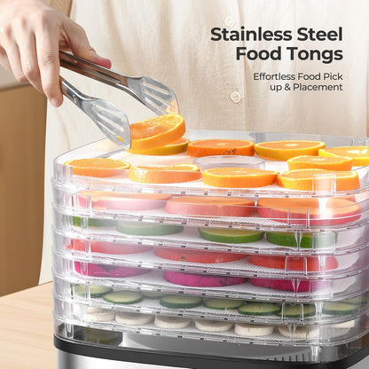 OSTBA 8-Tray Food Dehydrator with 72H Timer & Adjustable Temperature