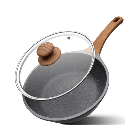 OSTBA 10 Inch Nonstick Frying Pan | 3.5 QT Saute Pan with Lid